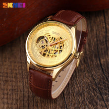 Load image into Gallery viewer, SKMEI Automatic Watch Men Innovative Hollow Big Dial Transparent Gear Mechanical Top Brand Luxury Fashion WristWatch Clock 9209