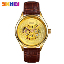 Load image into Gallery viewer, SKMEI Automatic Watch Men Innovative Hollow Big Dial Transparent Gear Mechanical Top Brand Luxury Fashion WristWatch Clock 9209
