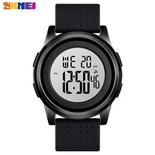 Load image into Gallery viewer, SKMEI Sport Simple Watch Men Thin Waterproof Digital Wristwatches Mens Soft PU Strap Chrono Male Watches Alarm montre homme 1502