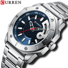 Load image into Gallery viewer, CURREN Men's Watch New and Chic Business Quartz Watches Stainless Steel and Date and week Male Clock
