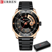 Load image into Gallery viewer, CURREN Men's Watch New and Chic Business Quartz Watches Stainless Steel and Date and week Male Clock