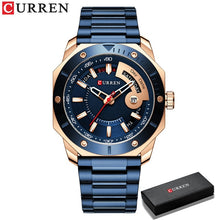 Load image into Gallery viewer, CURREN Men's Watch New and Chic Business Quartz Watches Stainless Steel and Date and week Male Clock