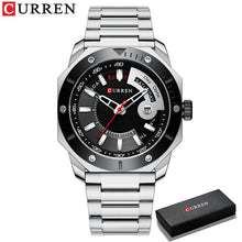 Load image into Gallery viewer, CURREN Men's Watch New and Chic Business Quartz Watches Stainless Steel and Date and week Male Clock
