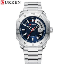 Load image into Gallery viewer, CURREN Men's Watch New and Chic Business Quartz Watches Stainless Steel and Date and week Male Clock