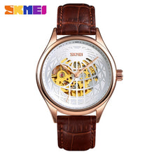 Load image into Gallery viewer, SKMEI Automatic Watch Men Innovative Hollow Big Dial Transparent Gear Mechanical Top Brand Luxury Fashion WristWatch Clock 9209
