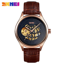 Load image into Gallery viewer, SKMEI Automatic Watch Men Innovative Hollow Big Dial Transparent Gear Mechanical Top Brand Luxury Fashion WristWatch Clock 9209

