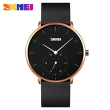 Load image into Gallery viewer, SKMEI Men's Fashion Quartz Watch Silm High Hardness Glass Quartz Wristwatch Men Waterproof Leather Band Male reloj hombre 9213
